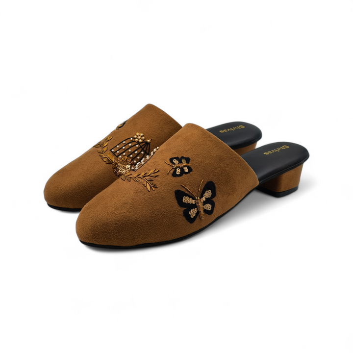 Cage Mules - Brown
