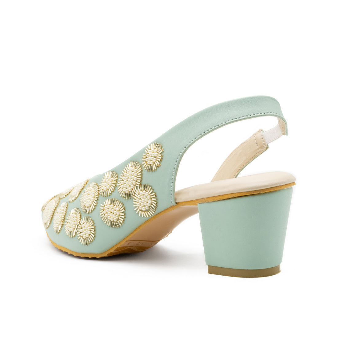 Coral - Mint green