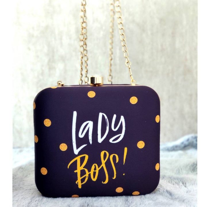 Black Printed Square shape Clutch handbags | Evening clutches | Gift for girlfriend| Gift for sister | Gift for her