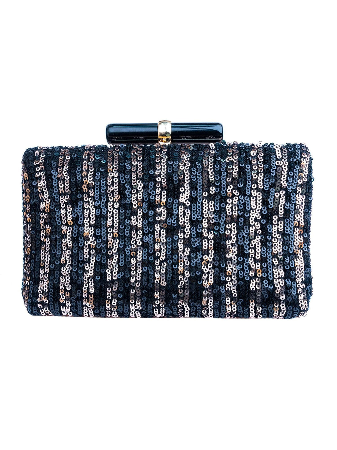 Black Gold sequin Evening Clutch Handbag , Party Purse Indian Zardozi Clutch Sling, Wedding Bridal Bag, Embellished  Evening Clutch, Gift